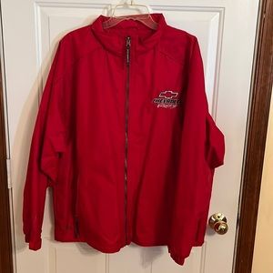 Lightweight material, men’s water resistant, never worn.  Excellent condition.